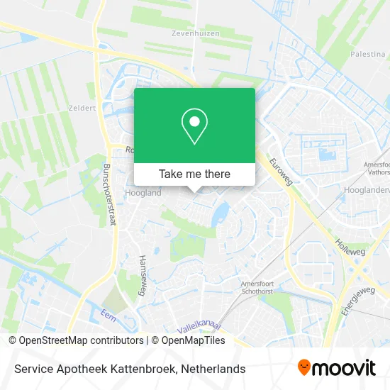 Service Apotheek Kattenbroek map