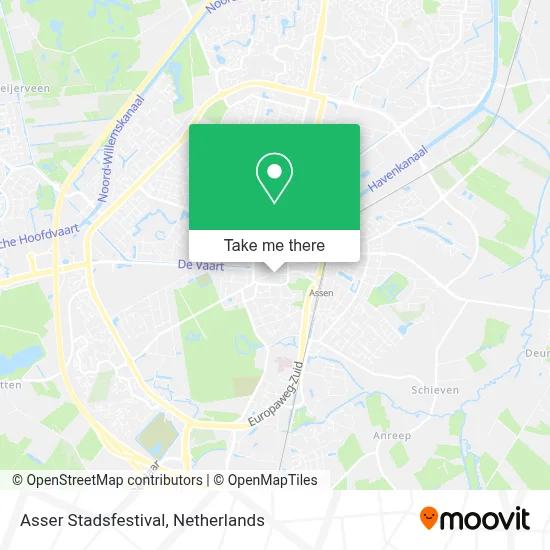 Asser Stadsfestival map