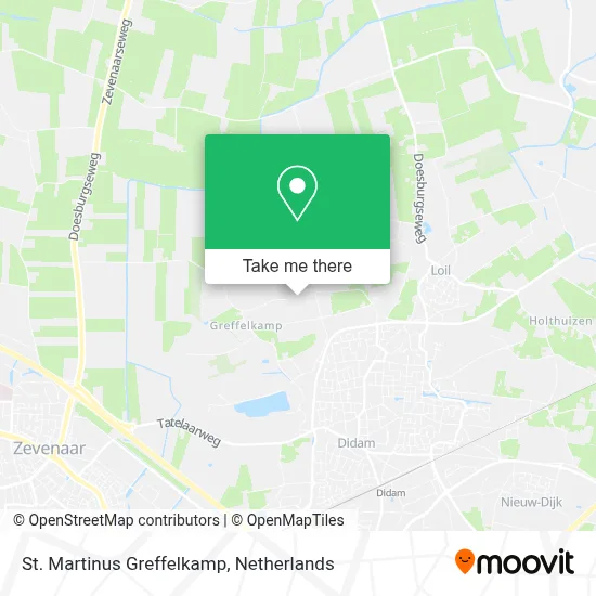 St. Martinus Greffelkamp map