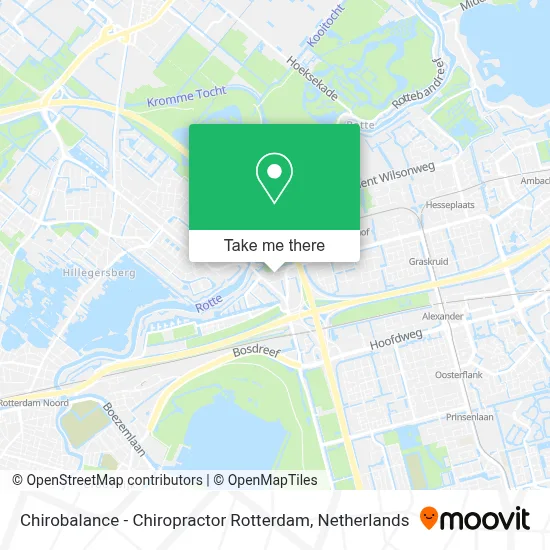 Chirobalance - Chiropractor Rotterdam map