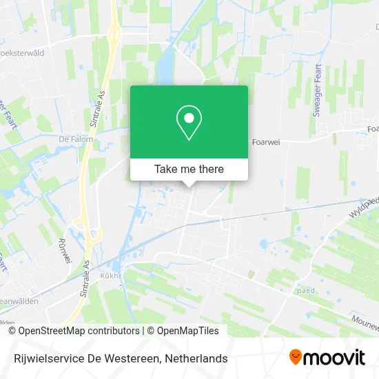 Rijwielservice De Westereen map