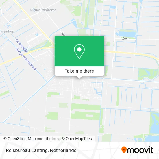 Reisbureau Lanting map