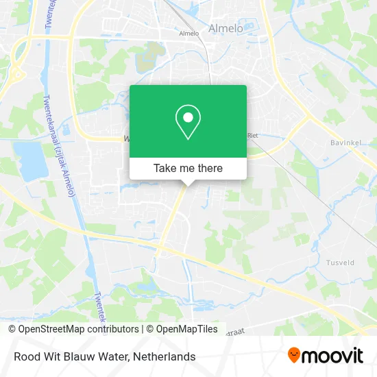 Rood Wit Blauw Water Karte
