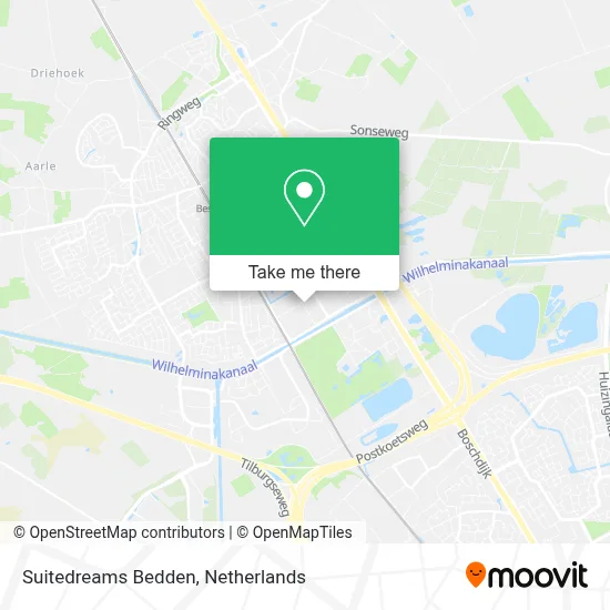 Suitedreams Bedden map