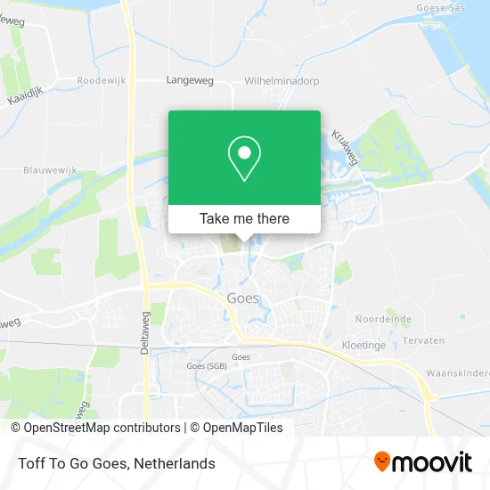 Toff To Go Goes map