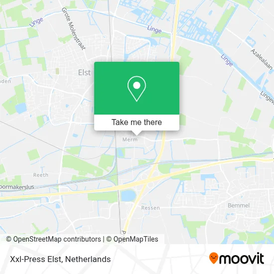 Xxl-Press Elst map