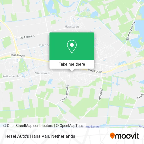 Iersel Auto's Hans Van map