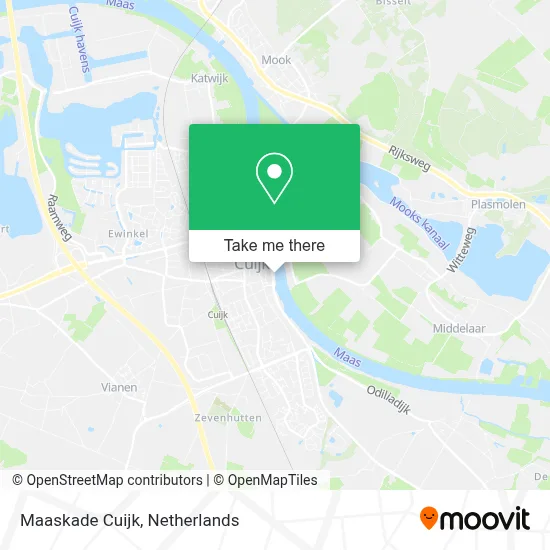 Maaskade Cuijk map