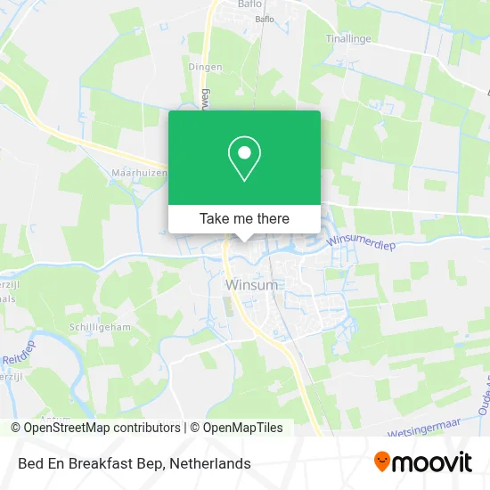 Bed En Breakfast Bep map