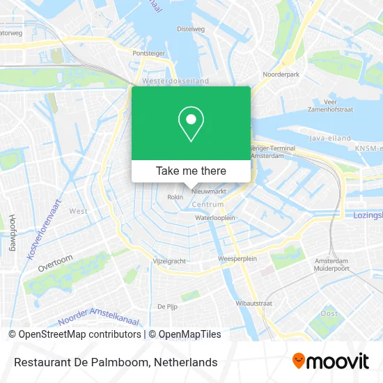 Restaurant De Palmboom map