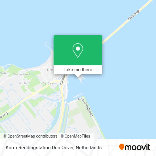 Knrm Reddingstation Den Oever map