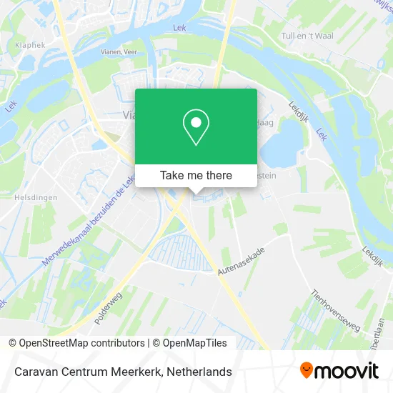 Caravan Centrum Meerkerk map