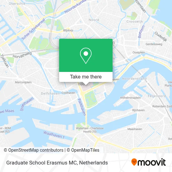 Graduate School Erasmus MC map