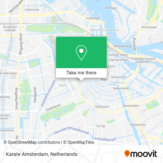 Karate Amsterdam map