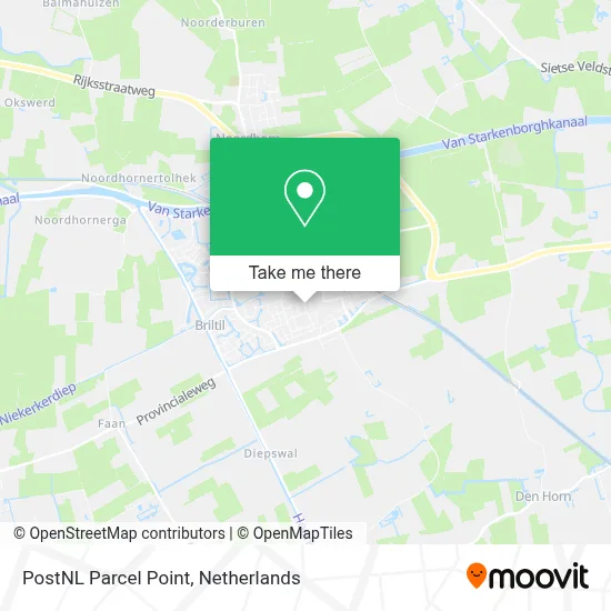 Postnl Pakketpunt map