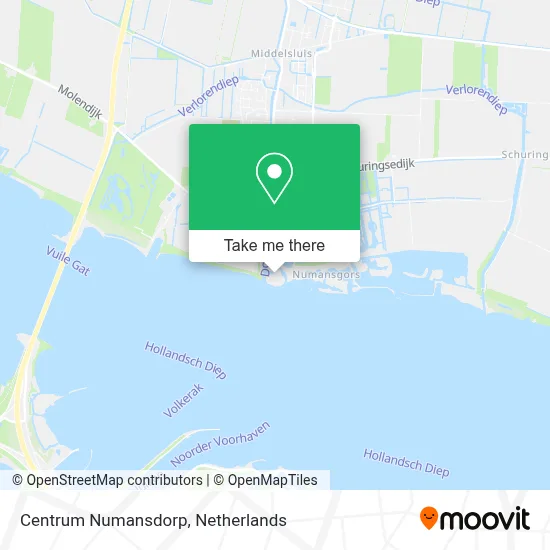 Centrum Numansdorp map