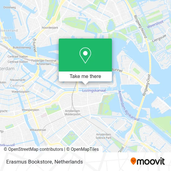 Erasmus Bookstore map