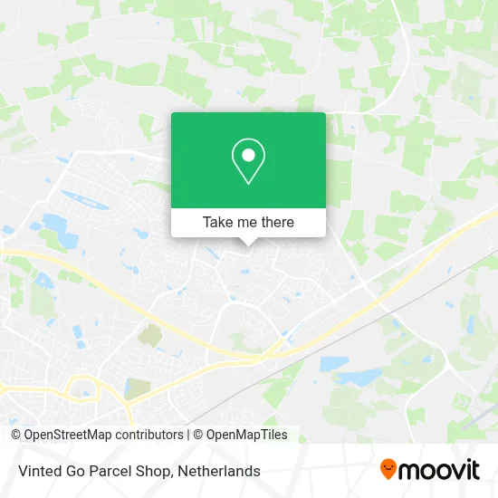 Vinted Go Parcel Shop map
