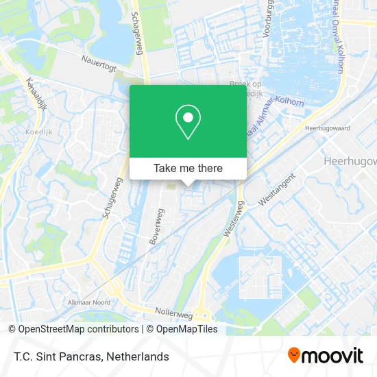 T.C. Sint Pancras map