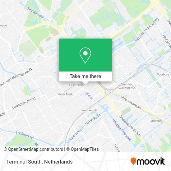 Terminal Zuid map