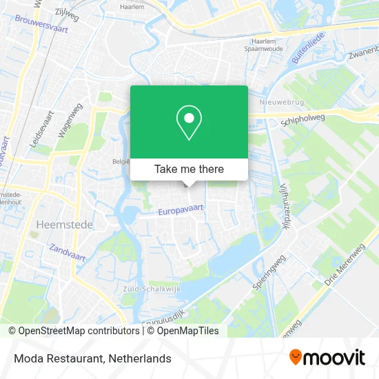 Moda Restaurant map
