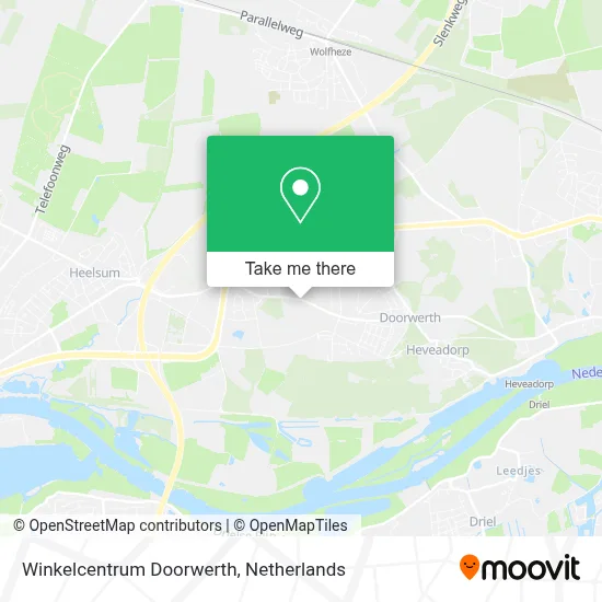 Winkelcentrum Doorwerth map
