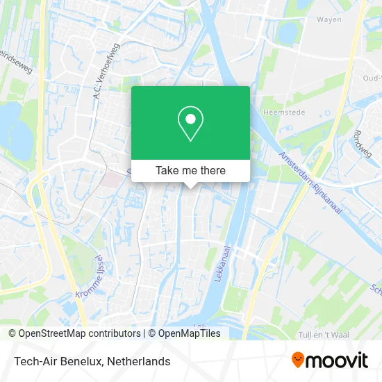 Tech-Air Benelux map