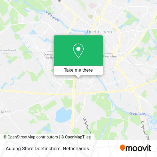 Auping Store Doetinchem map