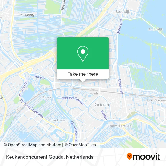 Keukenconcurrent Gouda map