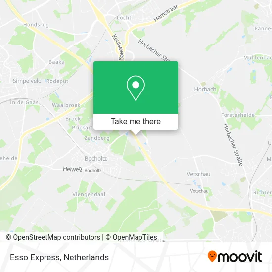 Esso Express map