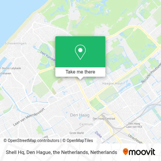 Shell Hq, Den Hague, the Netherlands map