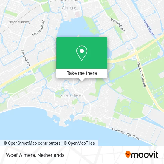 Woef Almere map