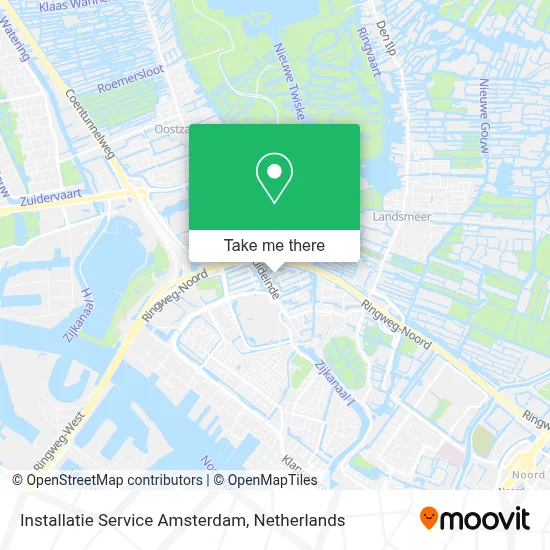 Installatie Service Amsterdam map