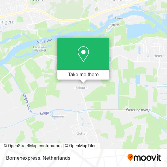 Bomenexpress Karte