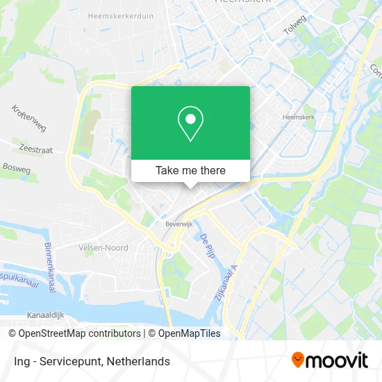 Ing - Servicepunt map
