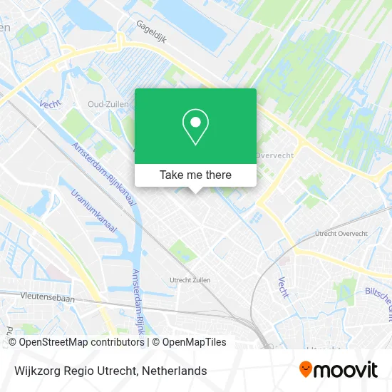 Wijkzorg Regio Utrecht map
