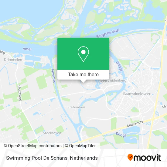 Swimming Pool De Schans map