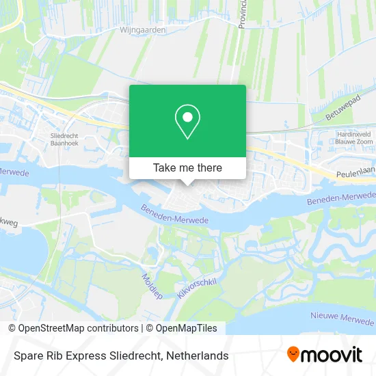 Spare Rib Express Sliedrecht map