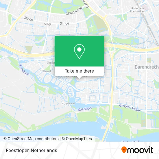 Feestloper map