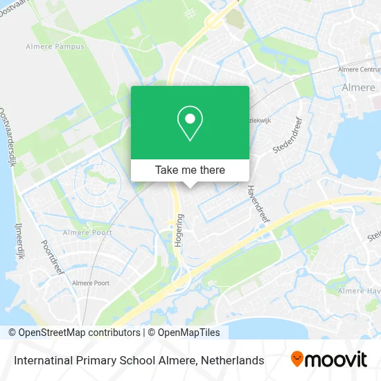 Internatinal Primary School Almere map