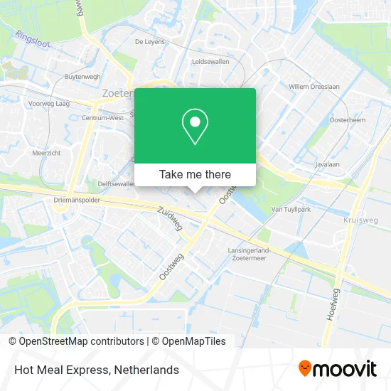 Hot Meal Express map