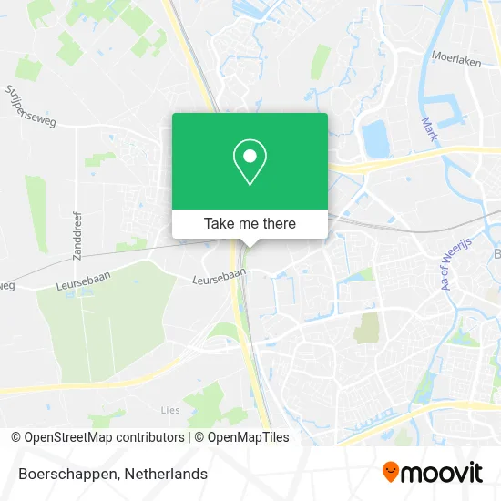Boerschappen map