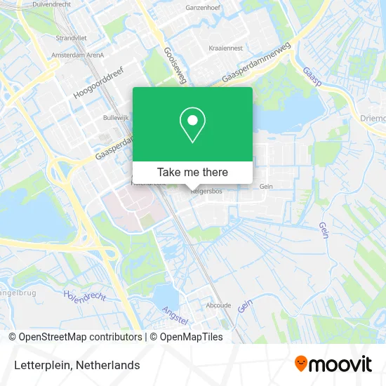 Letterplein map