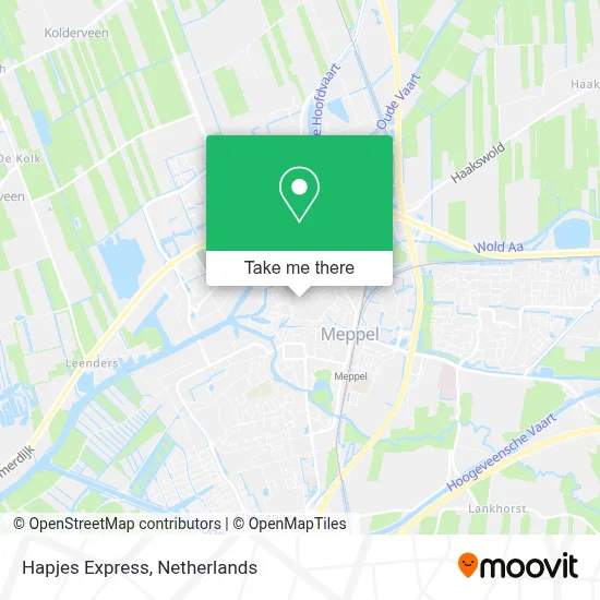 Hapjes Express map