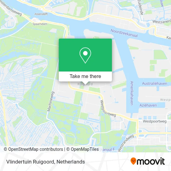 Vlindertuin Ruigoord map