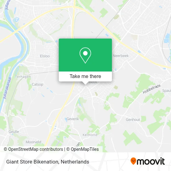 Giant Store Bikenation map