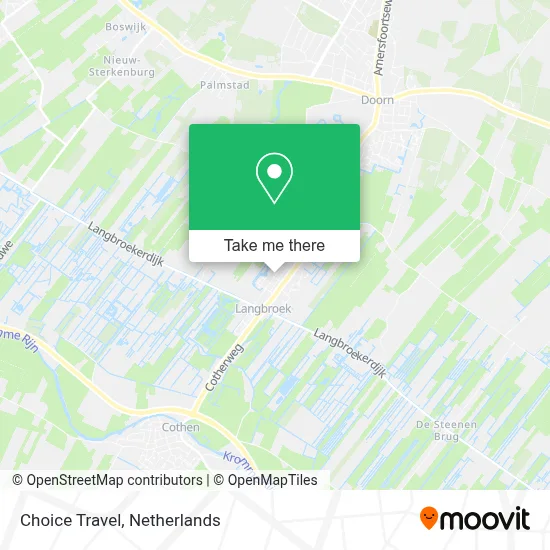 Choice Travel map