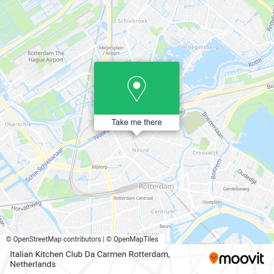 Italian Kitchen Club Da Carmen Rotterdam map