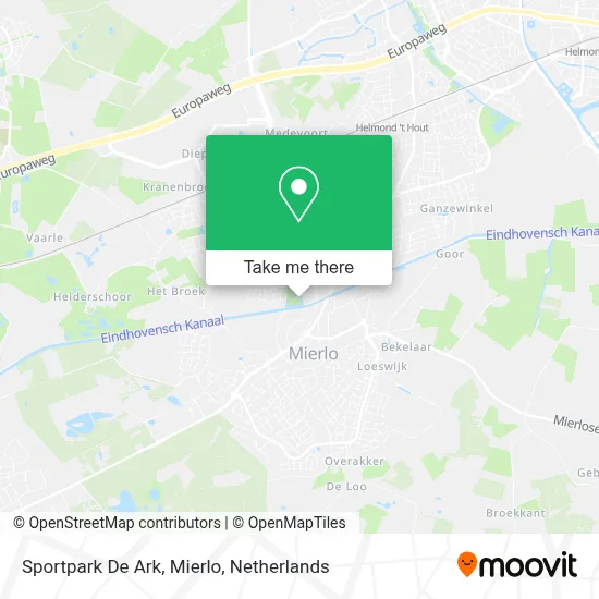 Sportpark De Ark, Mierlo map