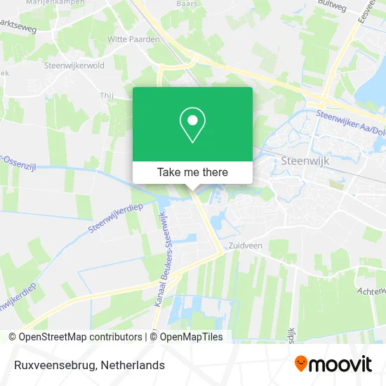 Ruxveensebrug map